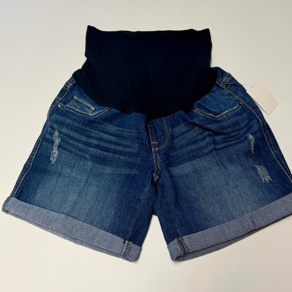Oh Baby by Motherhood Pants - Oh Baby by Motherhood Maternity Denim Jean Shorts Distressed Secret Fit S NWT